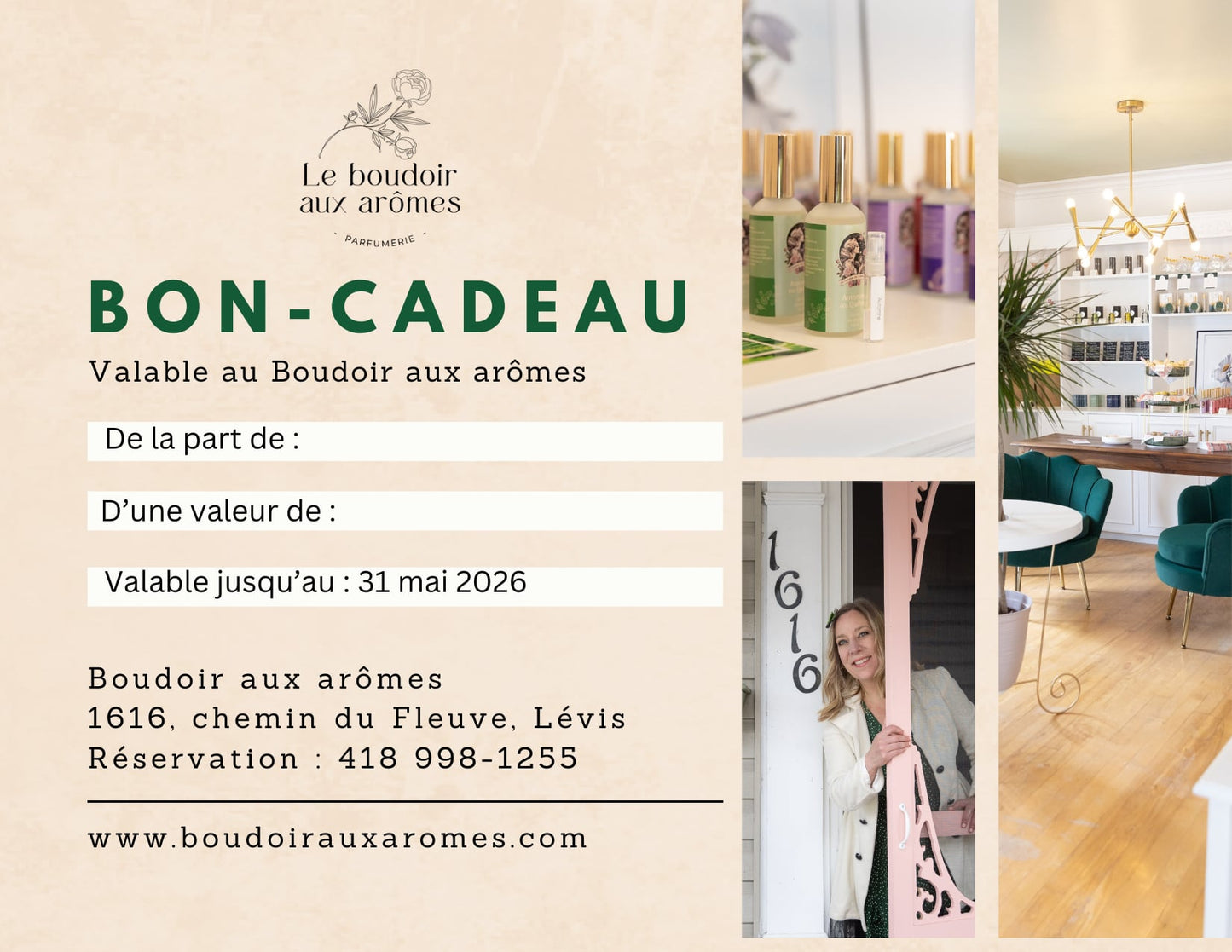 Atelier de création de parfums / 3 heures